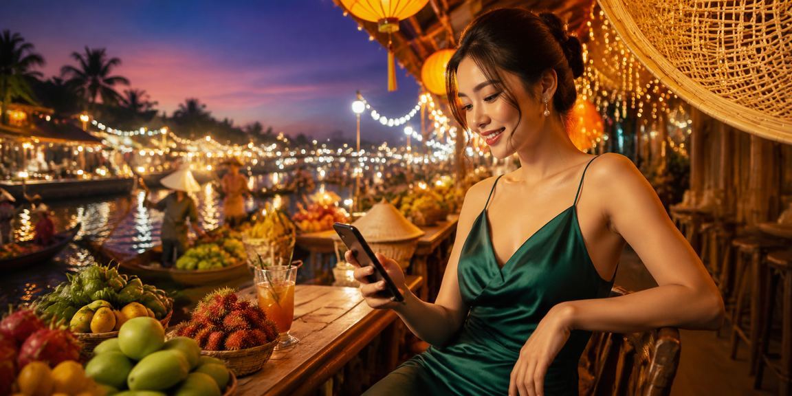 Người dùng vùng đồng bằng sông Cửu Long sử dụng điện thoại trải nghiệm casino di động